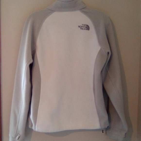 Ladies' The North Face Gray/White Denali Jacket Sz. S - Picture 3 of 6